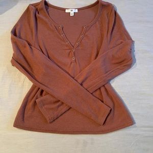 Brown Henley